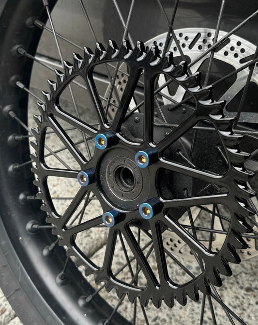 Titanium sprocket bolts